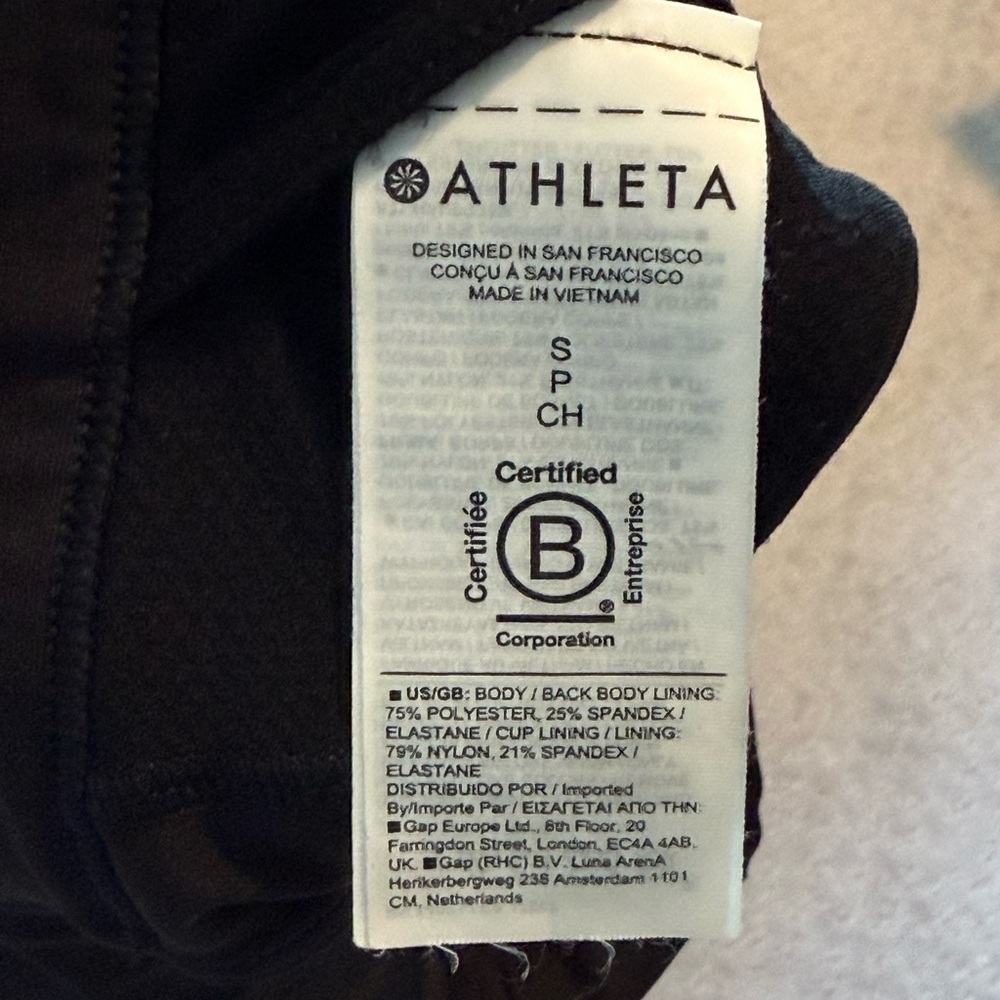 Athleta Interval Sports Bra Black Size S - Picture 3 of 3